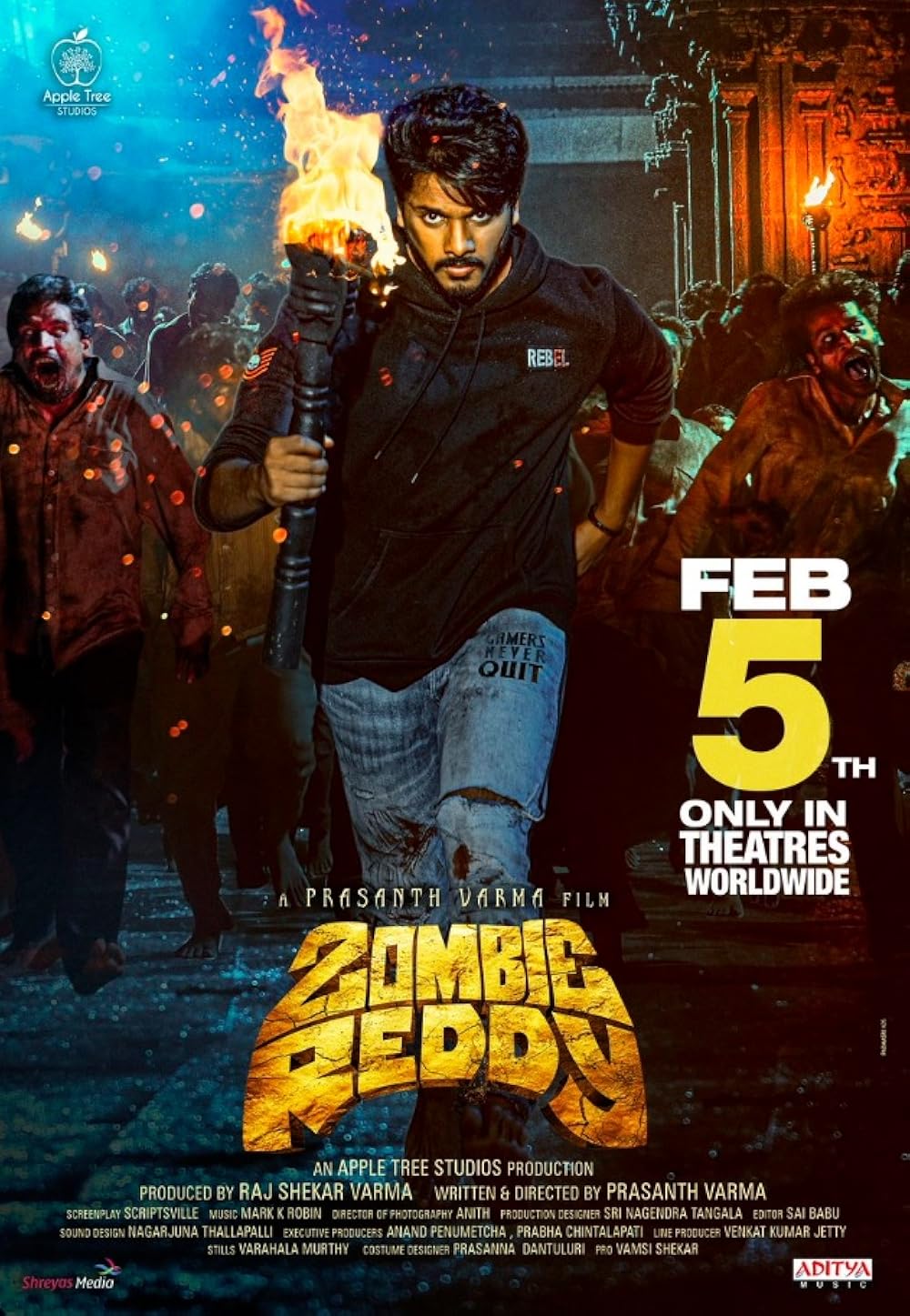 Zombie Reddy (2021) Hindi Dubbed Full Movie Watch Online in HD Print Quality Free Download